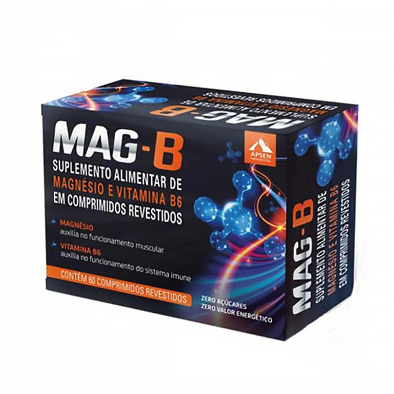 Suplemento Alimentar Mag-b Apsen 60 Comprimidos Revestidos